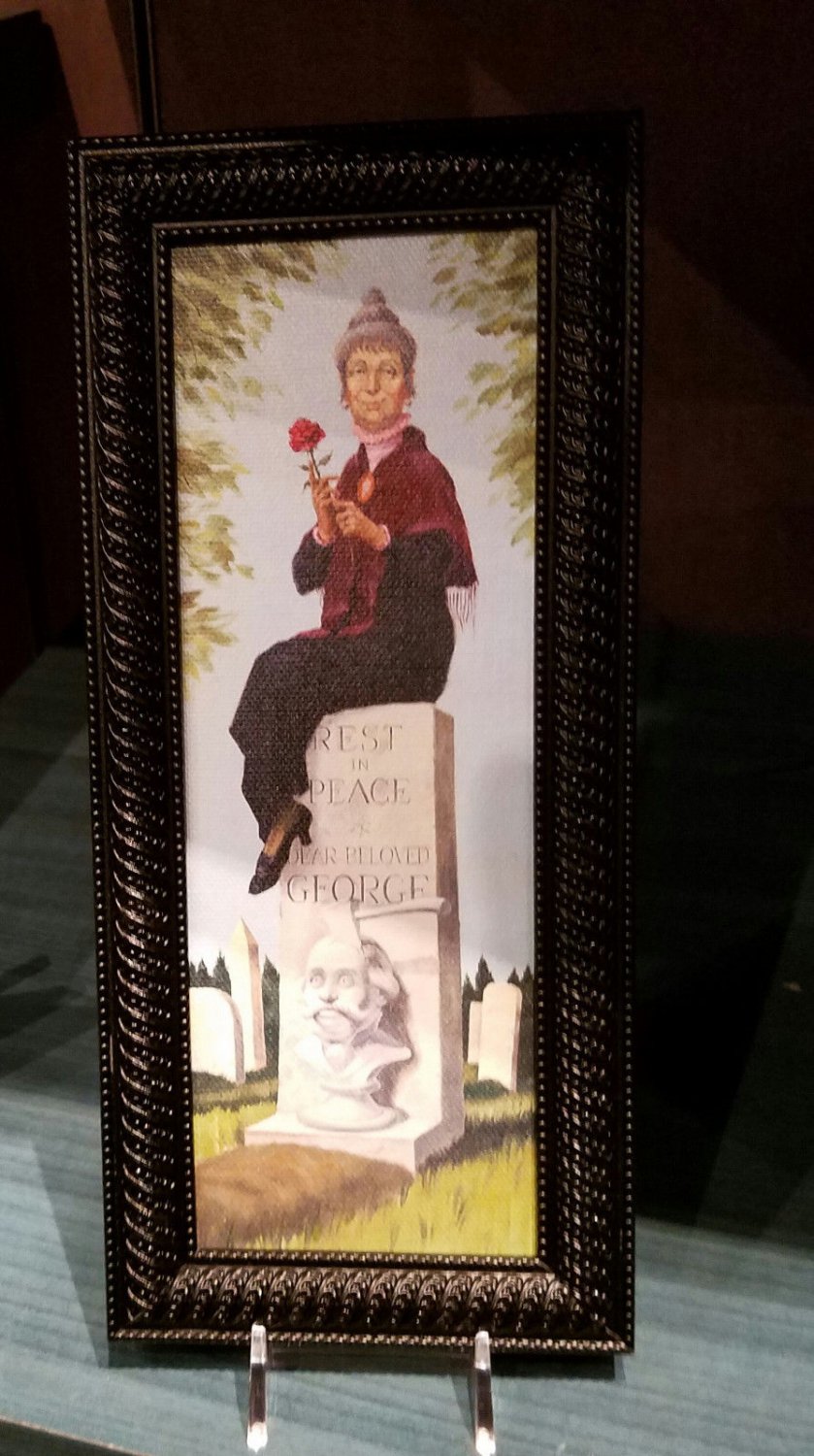Disney Parks The Haunted Mansion Rest In Peace Stone Stretch Mini Canvas Frame