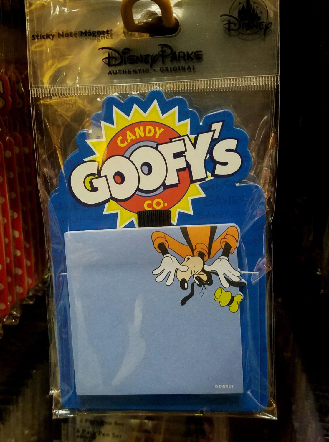 Disney Parks Goofy's Candy Co. Sticky Note Magnet Brand New
