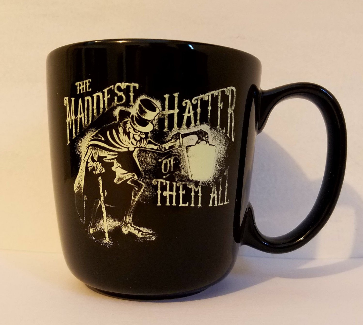 Disney Parks Haunted Mansion Hatbox Ghost Maddest Hatter of Them All Mug new