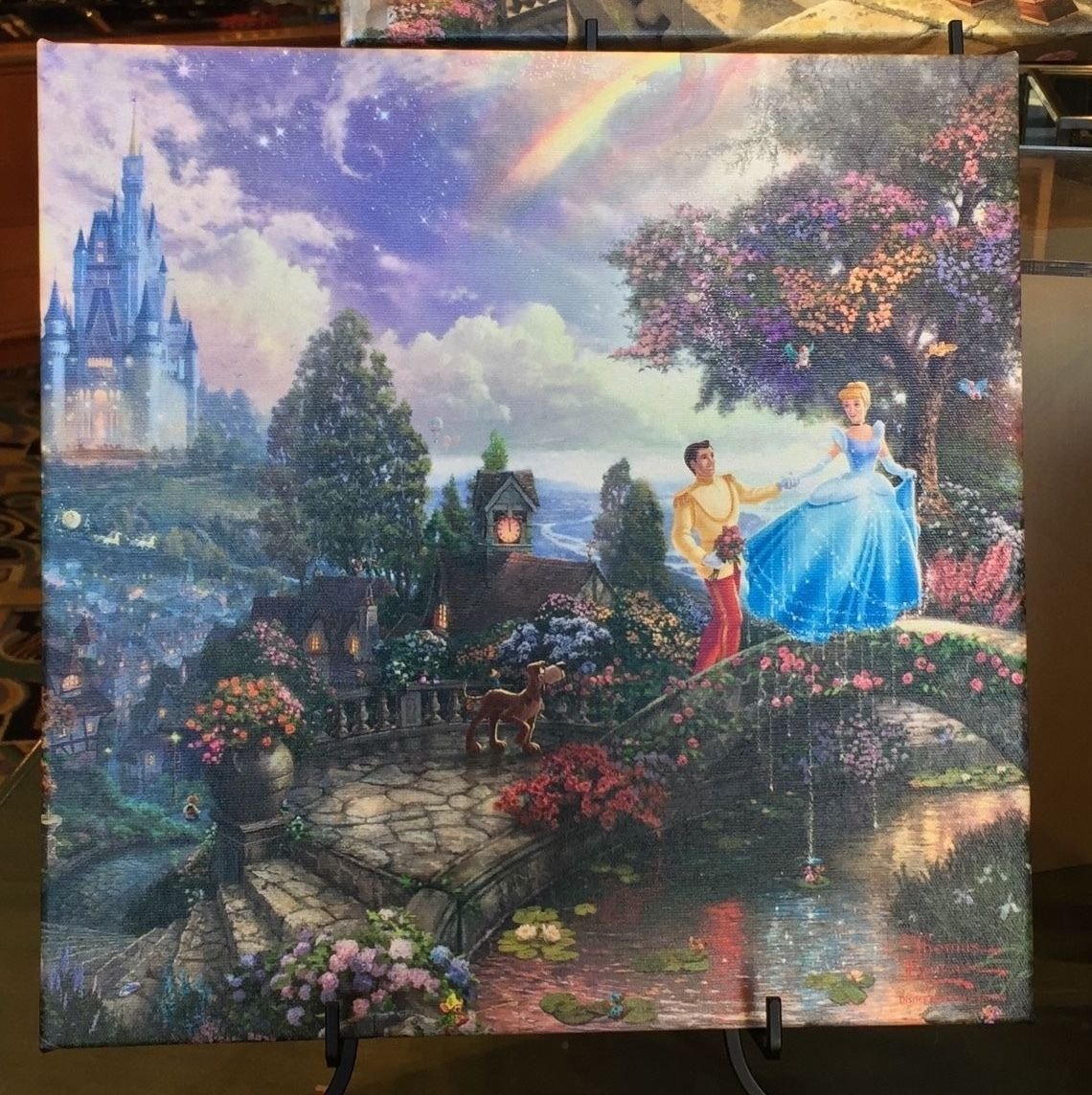 Disney Parks Prince Charming Cinderella Canvas Print by Thomas Kinkade Studios