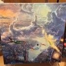 Disney Parks Peter Pan & Tinker Bell Canvas Wrap Print Thomas Kinkade Studios