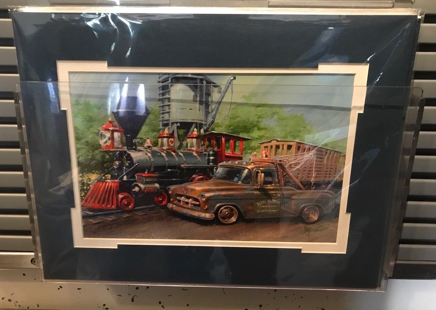 Disney Parks DCA Cars Land Finns Deluxe Print by Chip Foose Brand New