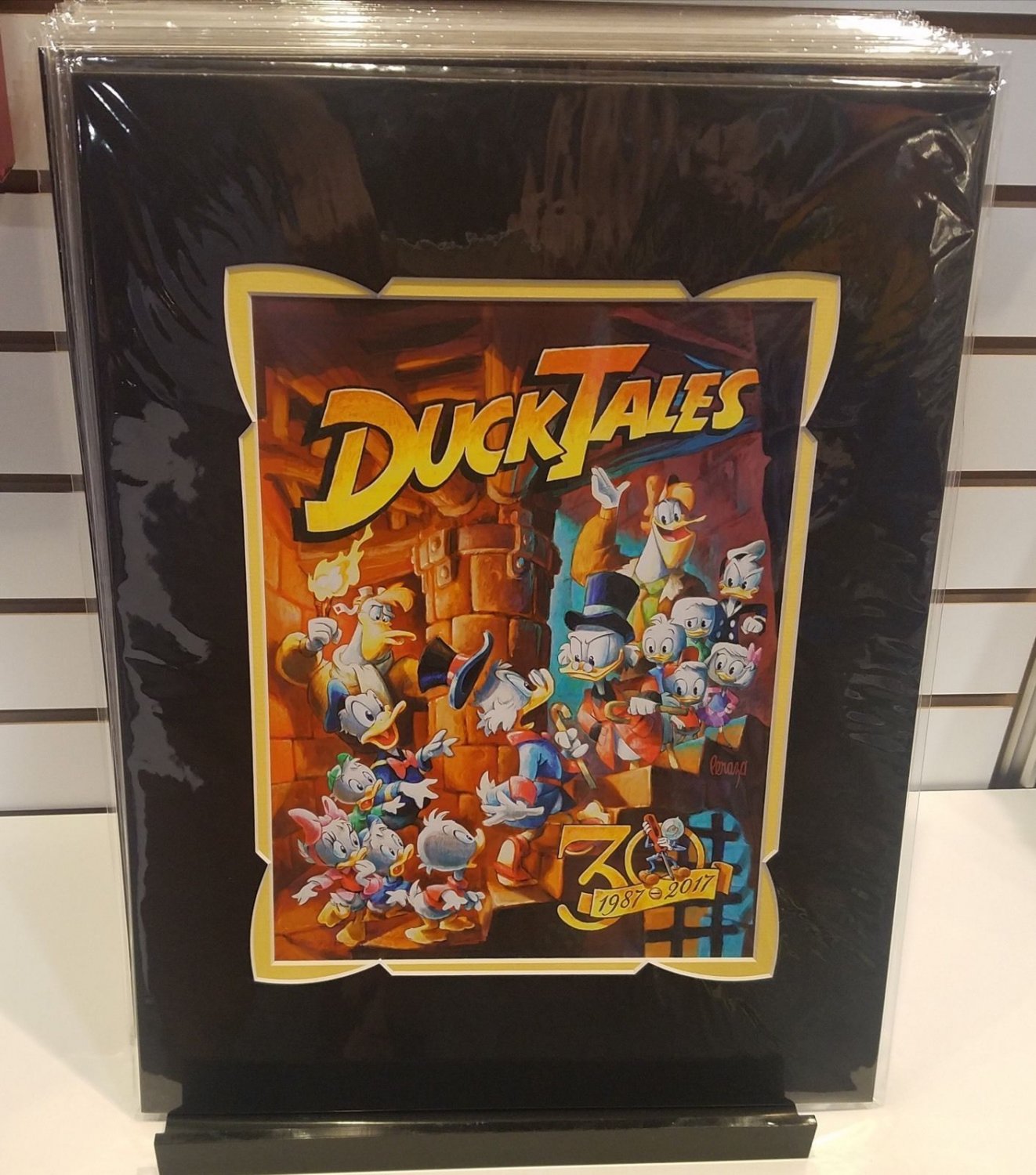 Disney D23 Expo 2017 Duck Tales 30th Anniversary Deluxe Print By Mike Peraza