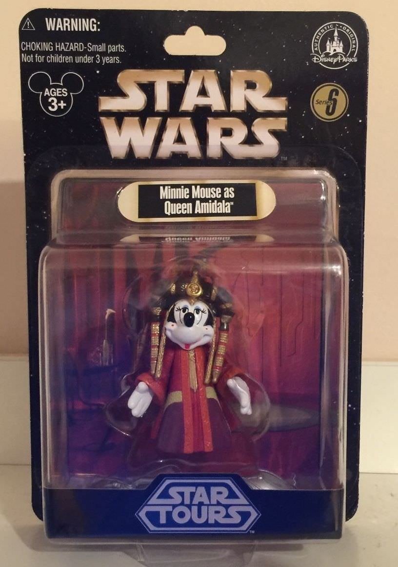 Disney Parks Star Tours Star Wars Series 6 Minnie Mouse as Amidala Action Figure