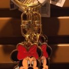 Disney Parks Minnie Mouse Charm Keyring Metal Keychain New
