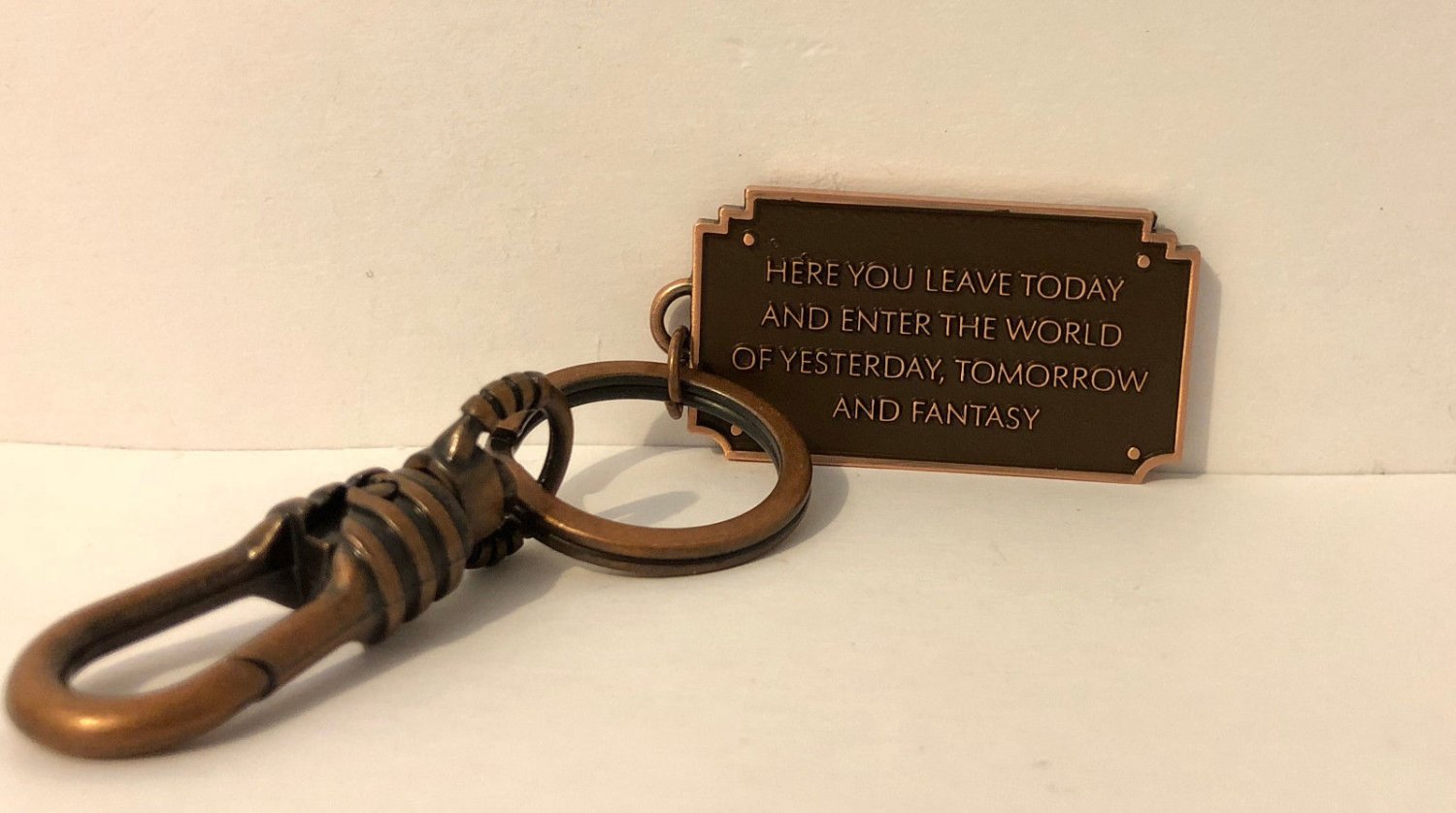 Disney Parks Plaque Here You Leave Today and Enter The World Of Yesterday KC