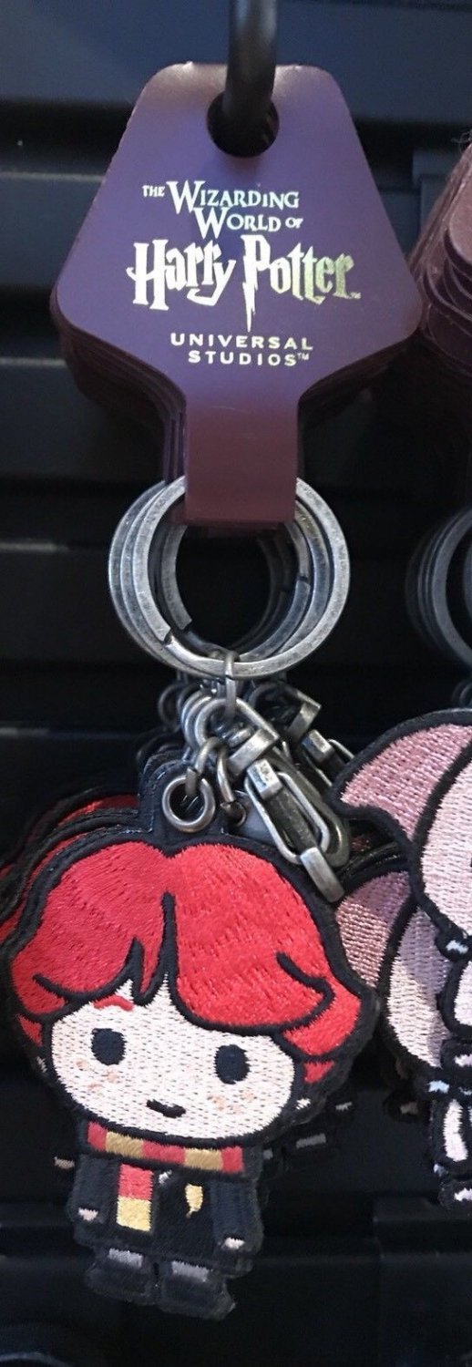 Universal Studios Wizarding World of Harry Potter Ron Weasley Patch Keychain