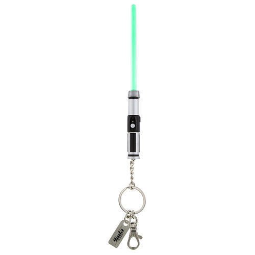 Disney Parks Star Wars Jedi Master Yoda Light Up Lightsaber Keychain