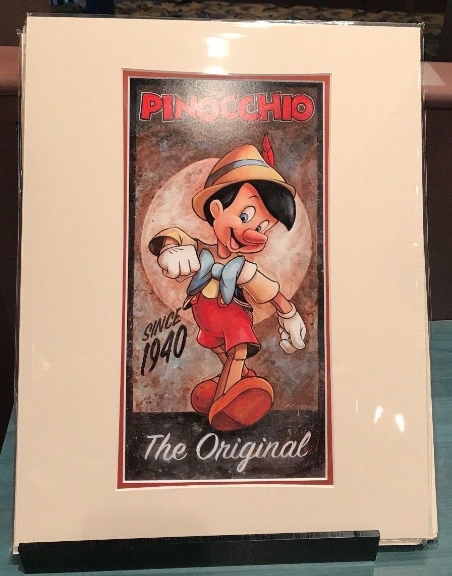 Disney Parks Pinocchio The Original Print by Darren Wilson New