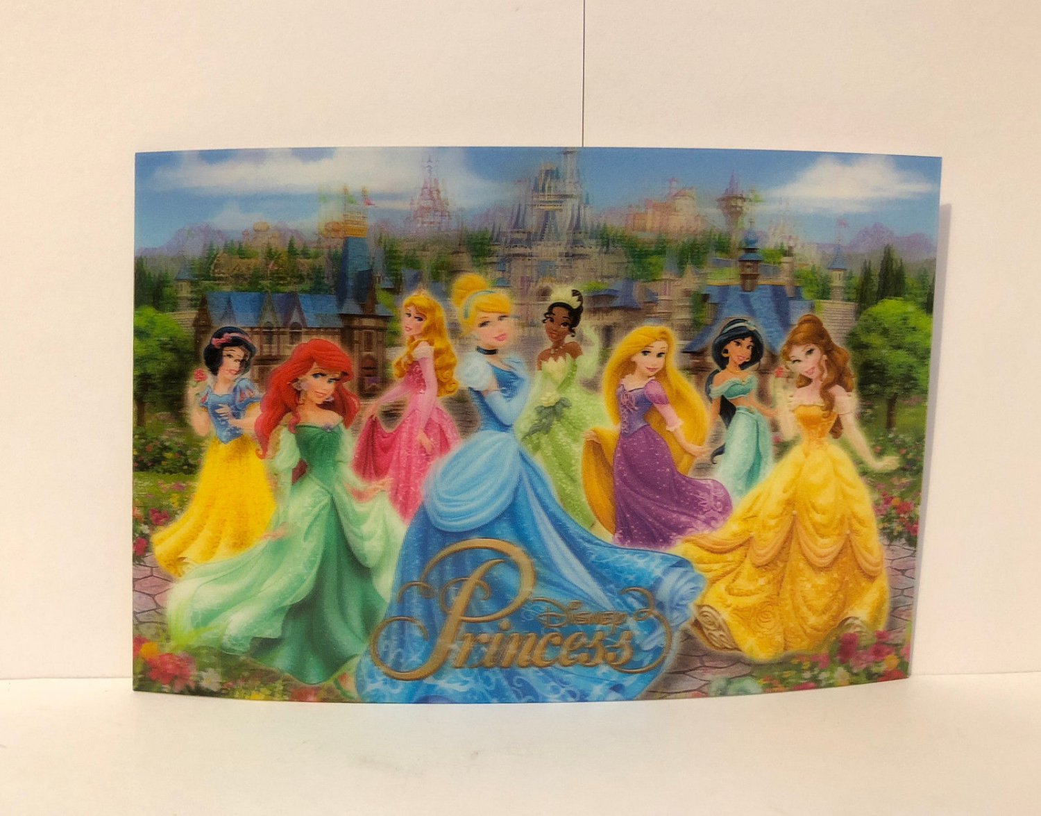 Disney Parks Princesses Lenticular Postcard Brand New