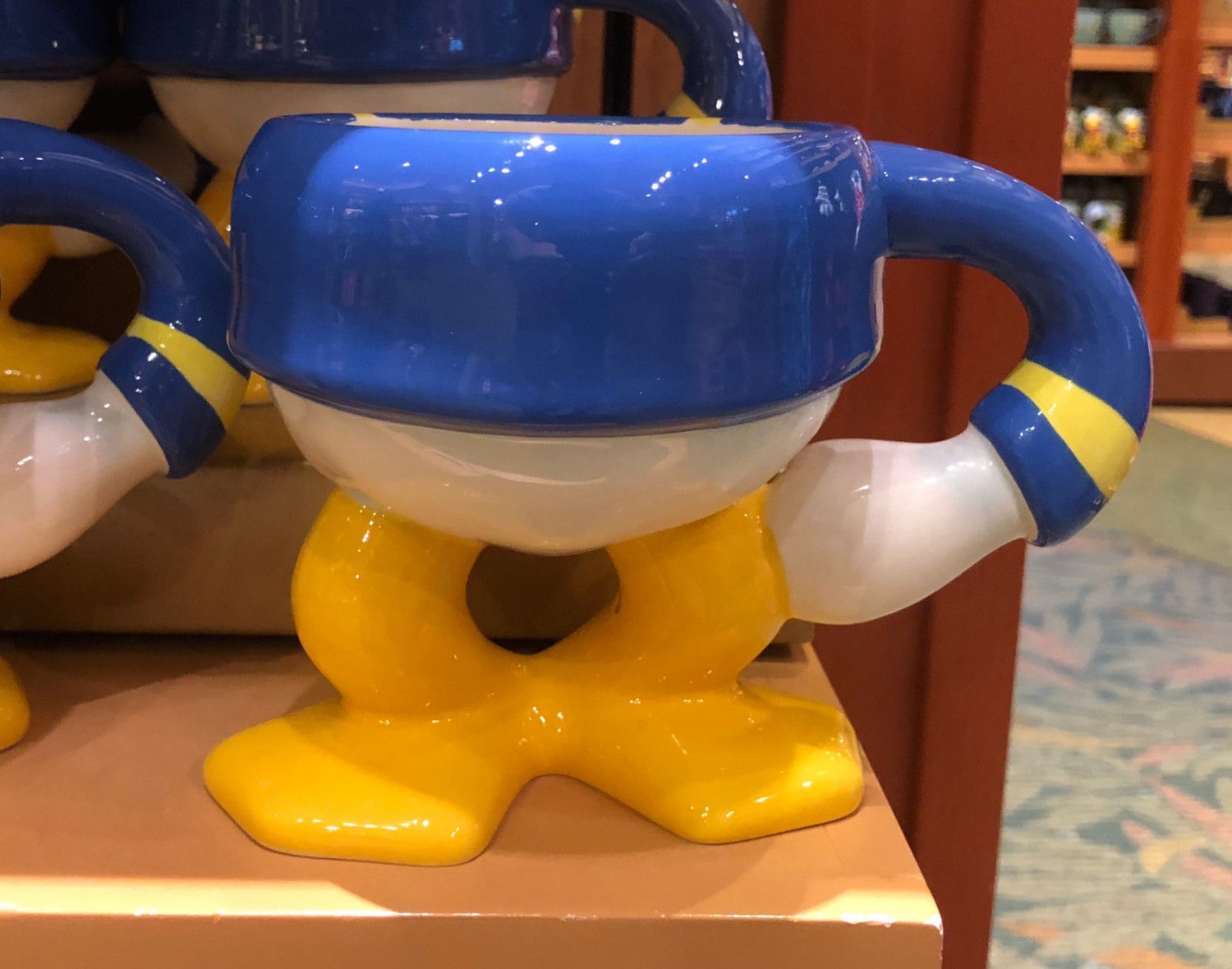 Disney Parks Signature Donald Duck Body Ceramic Mug Brand New