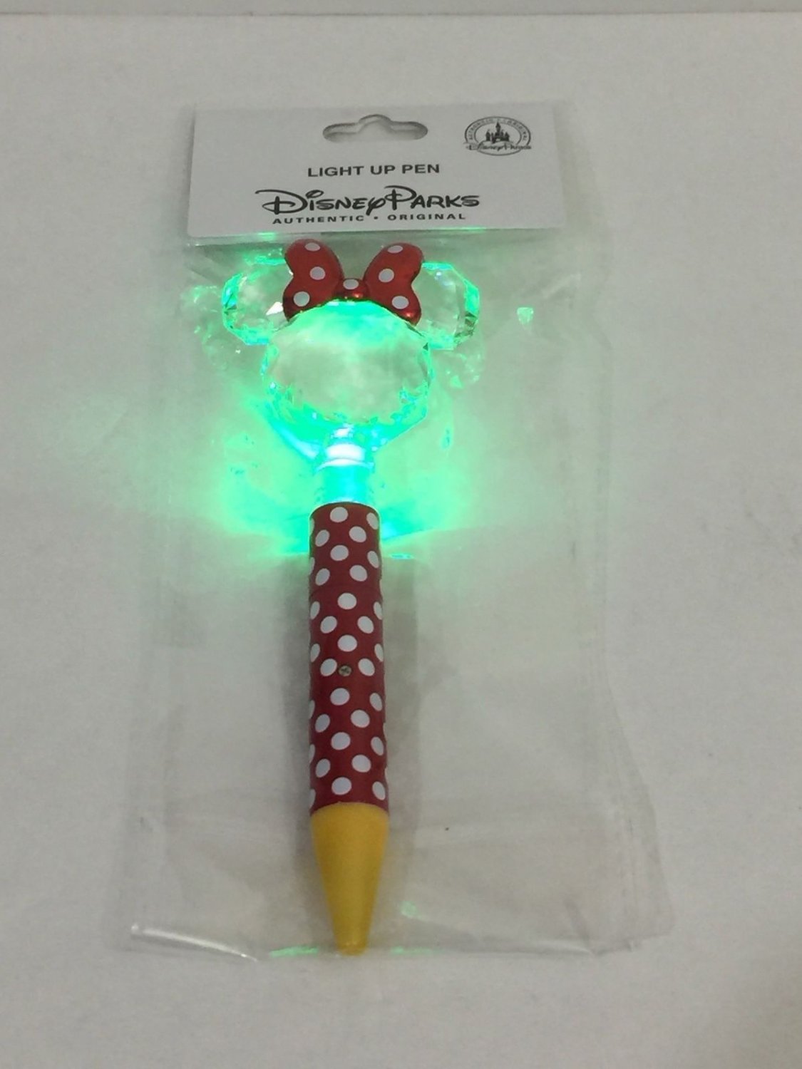 Disney Parks Minnie Mouse Light Up Pen New