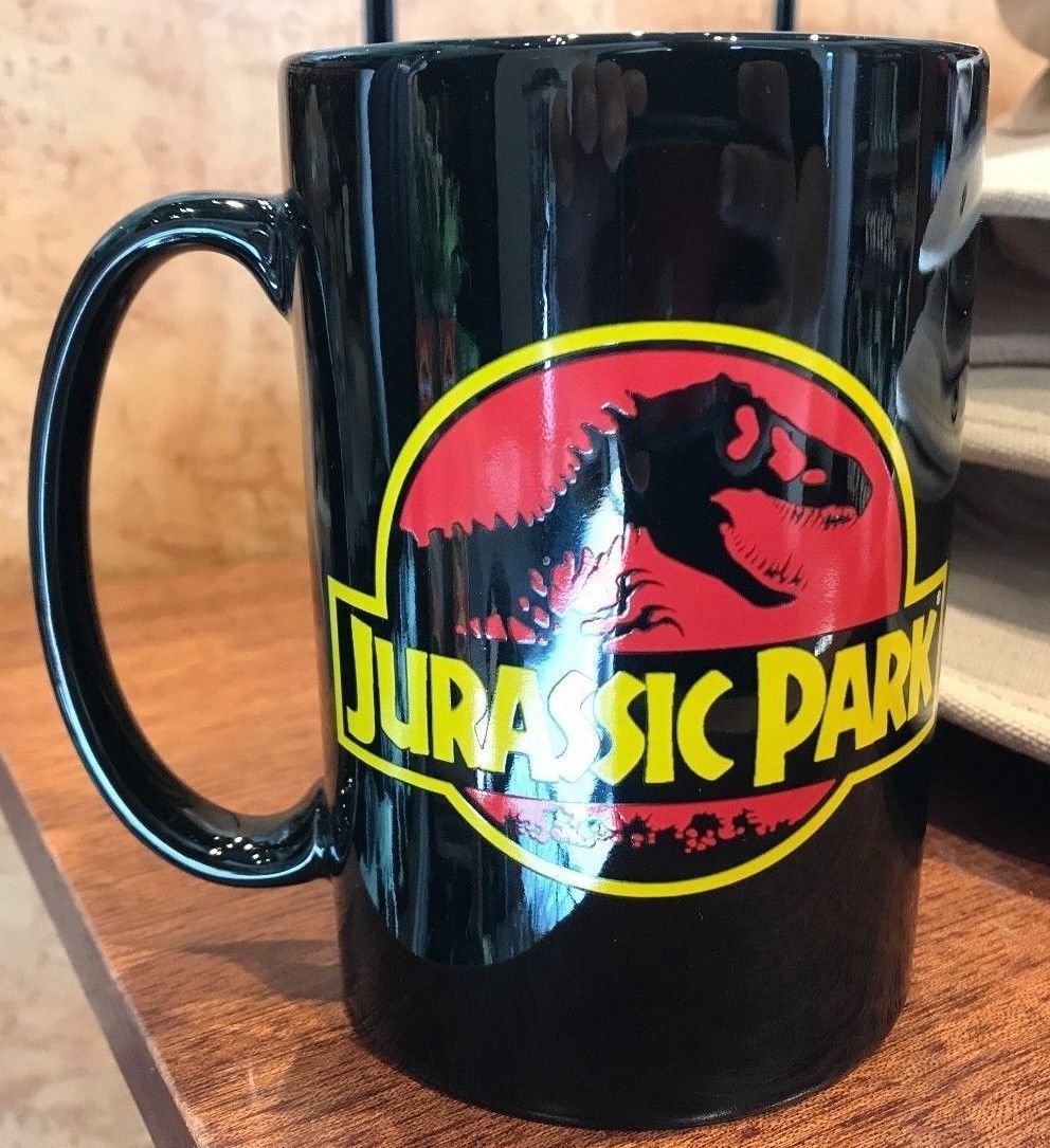 Universal Studios Exclusive Jurassic Park Blow in The Dark Ceramic Mug New