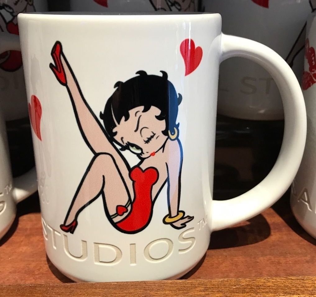 Universal Studios Exclusive Betty Boop White Ceramic Mug Brand New