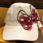 Disney Parks Minnie Mouse Bow and Signature Adjustable Hat Cap New