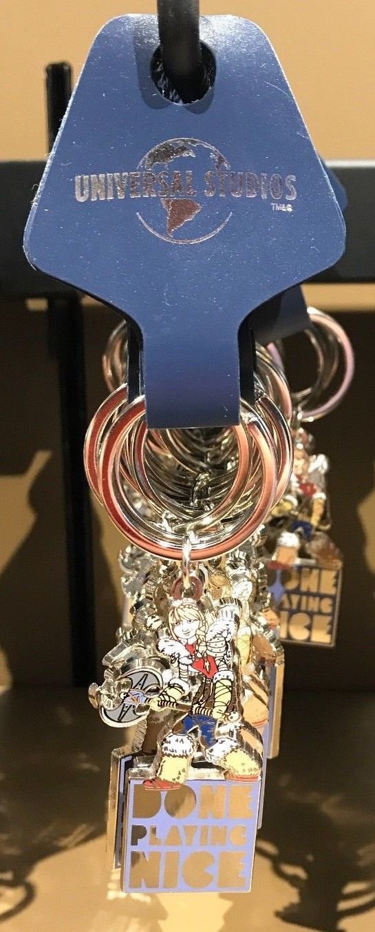 Universal Studios How To Train Your Dragon Done Playing Nice Metal Keychain