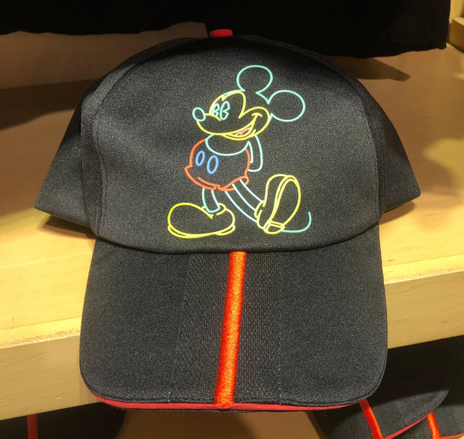 Disney Parks Mickey Mouse Colorful Silhouette Hat Cap New