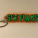 Six Flags Magic Mountain Looney Tunes Orange Rubber Keycahin New