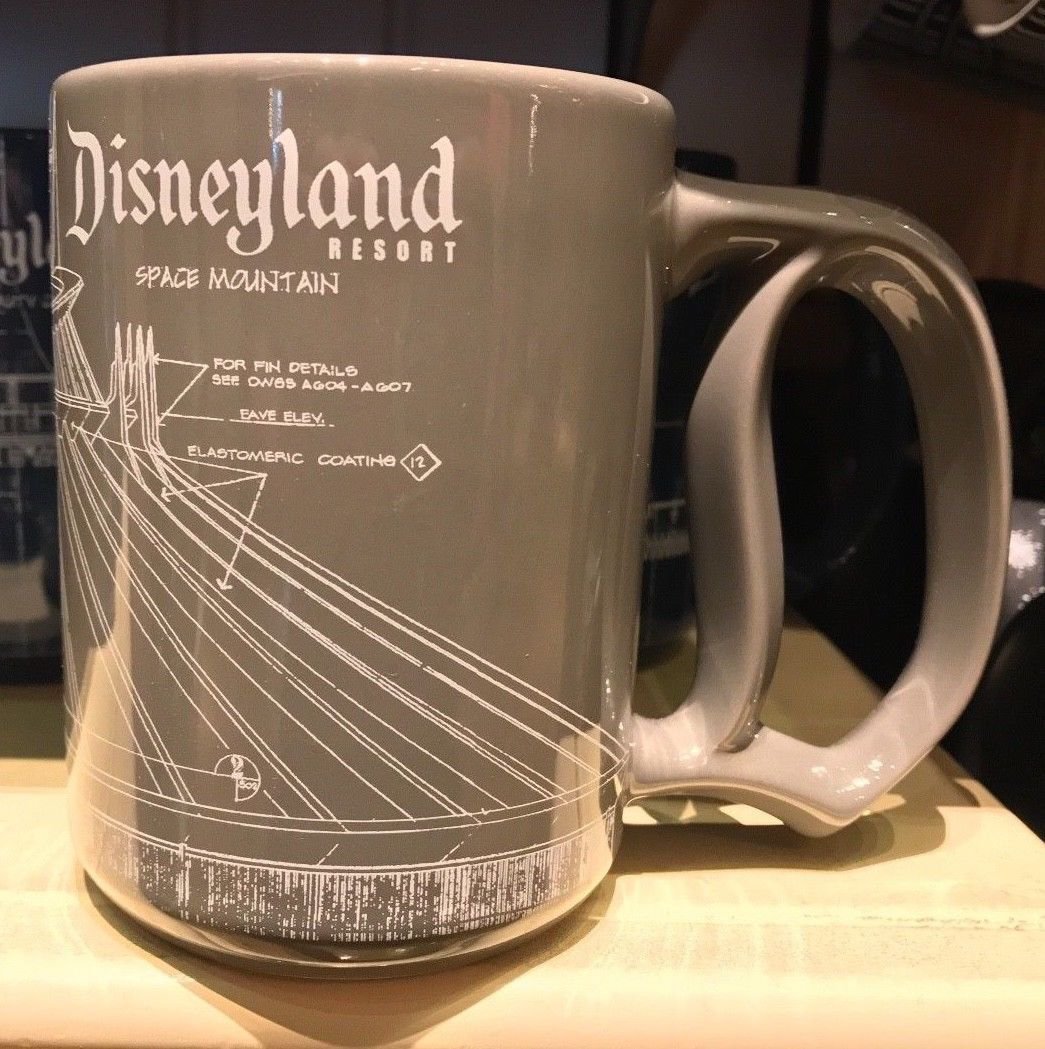 Disney Parks Disneyland Resort Space Mountain Attraction D Handle Mug New