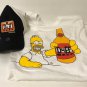 Universal Studios The Simpsons Duff Beer Baseball Cap Hat and T-Shirt XLarge