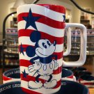 Disney Parks Mickey Mouse American Legend Tall Ceramic Cup Mug New