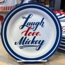 Disney Parks Mickey Mouse American Legend Laugh Love Mickey Ceramic Plate New