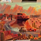 Disney WonderGround Cars Race Around Radiator Springs Postcard by Joey Chou New