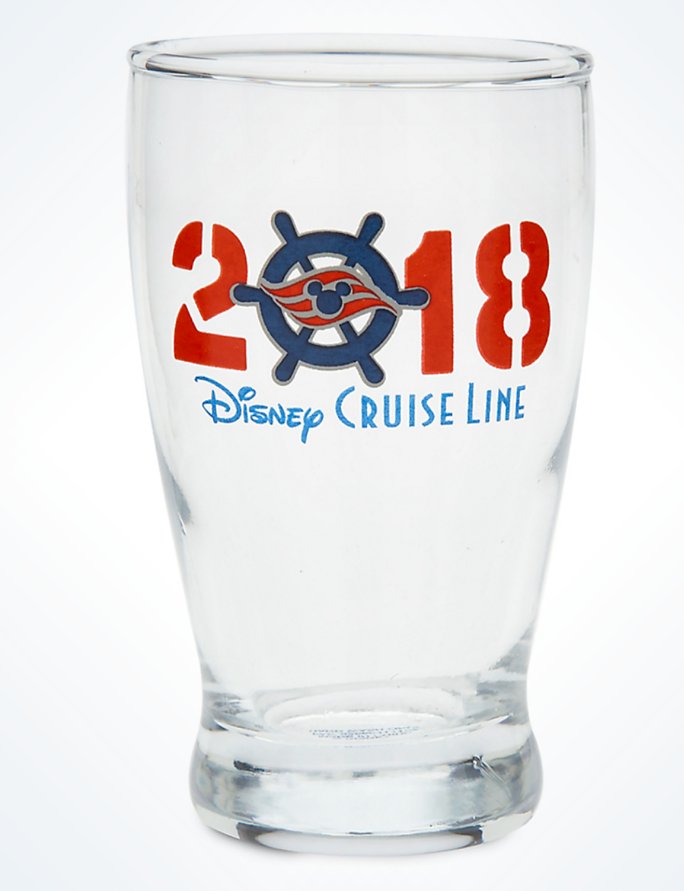 Disney Cruise Line 2018 Glass Cup New