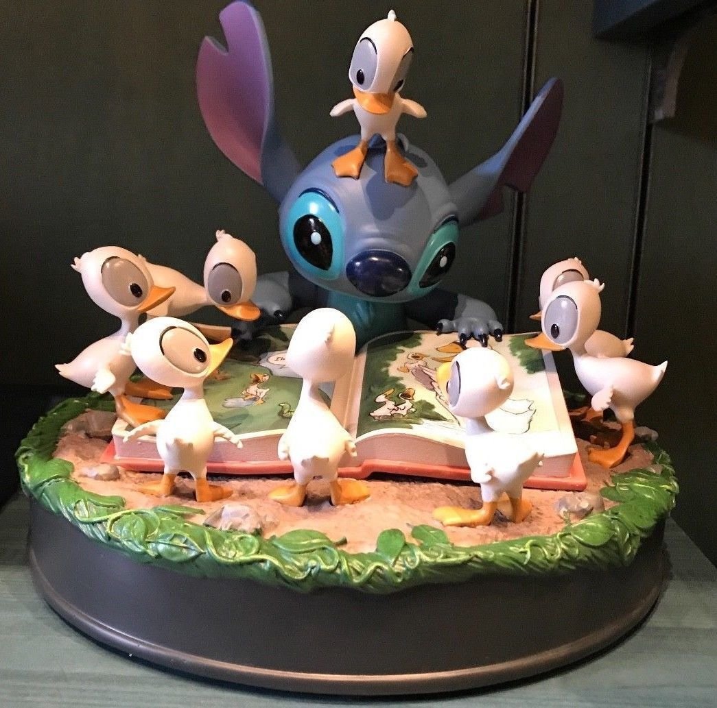 Disney Parks Stitch and Ducklings Medium Figure Brand New