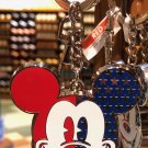 Disney Parks Mickey Mouse American Legend Metal Keychain New