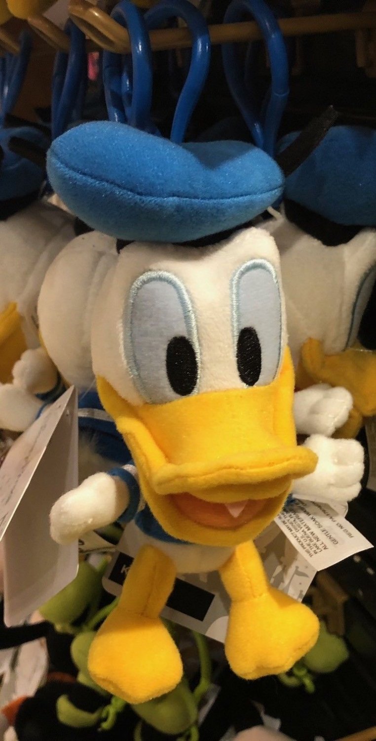 donald duck plush keychain