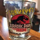 Universal Studios Exclusive I Survived Jurassic Park The Ride Shot Glass