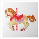 Carousel Pony #1 Ceramic Tiles