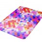 Colorful Abstract Squares Large Bath Mat Bath Mats