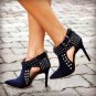 FASHION WOMAN SHOES SPECIAL DESIGN HIGH HEELS BROWN BLACK BLUE WOMAN MS15004