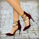 FASHION WOMAN SHOES HIGH HEELS LEATHER SUEDE BLUE FUCHSIA FULLDRESS MS15083