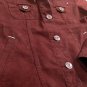 DENIM JACKET COAT JEANS LERROS WOMAN CLOTHES BURGUNDY %100 ORIGINAL SC15008