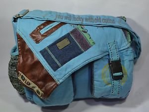 VINTAGE DESIGN MESSENGER BAG HANDBAG SHOULDER EXOTIC COTTON UNISEX SC15104