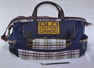 VINTAGE DESING MESSENGER BAG HANDBAG SHOULDER EXOTIC COTTON UNISEX SC15101