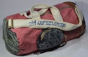 VINTAGE DESIGN CYLINDER MESSENGER BAG HANDBAG SHOULDER COTTON UNISEX SC15105