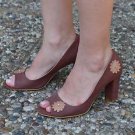 FASHION WOMAN SHOES SPECIAL DESIGN MED HEELS SEE-THROUGH BUSINESS MS15020