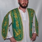 Embroidered Vest Waist Waistcoat Handmade  DANCER DANCE EXOTİC GREEN SC15020