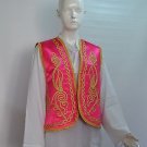 WOMAN PINK VEST LADY Waist Waistcoat costumeparty exotic DANCE DANCER SC15019