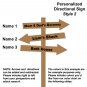 Personal Custom Hallway Wall Directional Sign Decal (w/ Door Sign Decals for each name) ~ Item 0310e