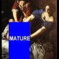 Mature Death Judith Beheads Kill Slay Holferenes Handmade 3X4 Giclee Art Print Sew on Patch FREE S/h