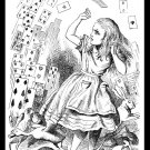 Fantasy Alice Adventures in Wonderland Handmade 3X4 Giclee Art Print Sew on Patch FREE S/h