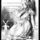 Fantasy Alice Adventures in Wonderland Handmade 3X4 Giclee Art Print Sew on Patch FREE S/h