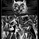 Fantasy Alice Adventures in Wonderland Invert Handmade 3X4 Giclee Art Print Sew on Patch FREE S/h