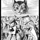 Fantasy Alice Adventures in Wonderland Handmade 3X4 Giclee Art Print Sew on Patch FREE S/h
