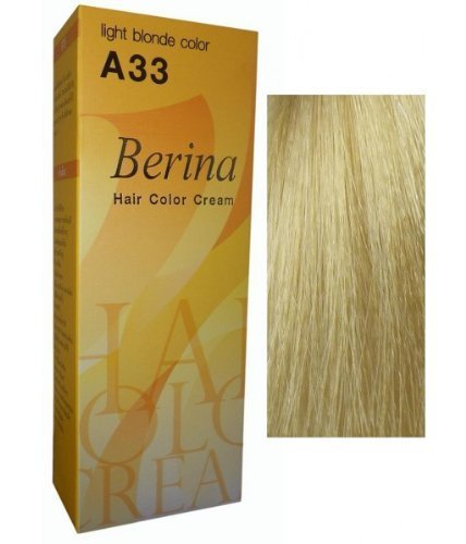 Permanent Hair Colour Dye Berina Light Blonde.